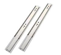 Guías para cajones de cierre suave bajo montaje Guía De Cajón Plegable Acero Inoxidable 3 Pliegues, 45 Mm, Telescópica(16inch-400mm)