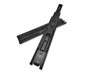 Guías para cajones de cierre suave bajo montaje Guías for cajones de extensión completa con montaje lateral 10 a 24 pulgadas cojinetes bolas, rieles negros metal, guías for(Routine 22inche55cm)