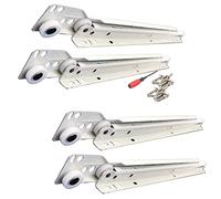 Guías para cajones de gabinetes con guías Resistentes de 10 a 22 Pulgadas - 2 Pares de guías deslizantes telescópicas de Metal - Montaje Inferior, Carga de 40 kg, para rieles para cajones de Muebles