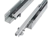 Guías para cajones de Montaje Inferior con Cierre Suave, guías Ocultas de extensión Completa, rieles de Montaje Inferiores Ajustables de 35 cm (13,8 Pulgadas). Ideales para cajones silencios