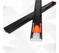 Guías para cajones, Drawer runners,16 Inch Push to Open Drawer Slides Side Mount Ball Bearing Rails Track Metal Cabinet Drawer Runners Full Extension 100lb Load Capacity, Black, 1 Pair