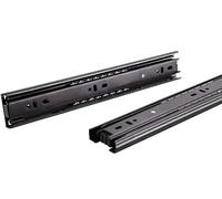 Guías para cajones, Drawer runners,Ball Bearing Drawer Runner, 3 Section Full Extension Side Mount Drawer Rails Heavy Duty Soft Close Track Guide Load Capacity 90kg, Pack of 2