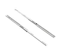 Guías para cajones, Drawer runners,Ball Bearing Two Way Slide Track Rail, 2-Section Full Extension Drawer Runners, Side Mount Hardware for Cabinet, Telescoping Drawer Glides, 2Pcs