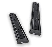 Guías para cajones, Drawer runners,Cabinet Steel Drawer Slides, Damping Buffer Soft Close Drawer Runners, 3-Fold Full Extension Side Mount Drawer Track Glides,Pack of 2