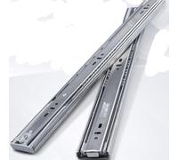 Guías para cajones, Drawer runners,Drawer Slides 1 Pair Ball Bearing Runners Rails Track 3-Section Full Extension Cabinet Drawer Glides Soft Close Guide Rail Mute Sliding Hardware for Kitchen