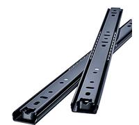 Guías para cajones, Drawer runners,Pair of Metal Drawer Slides Soft Close Drawer Runners 2 Sections Ball Bearing Sliding Rail Track Side Mounting Glides for Kitchen Cabinet