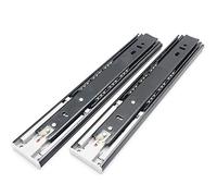 Guías para cajones, Drawer runners,Push to Open Drawer Slides Side Mount Slides Rails 3-Fold Full Extension Drawer Runners Ball Bearing Cabinet Sliding Rail Track