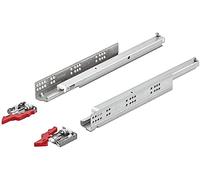 Guías para cajones Gedotec de extracción total 300 mm bajo el suelo con empuje de apertura | guías telescópicas Matrix Runner UM A30 | guías para cajones de madera | 1 par - guías para cajones con e