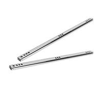 Guías para Cajones, Guías para Cajones de Montaje Inferior, Juego de 2 Piezas, 342 X 17 Mm, Guías para Cajones de Acero Laminado en Frío, Guías con Rodamientos de Bolas, Guía