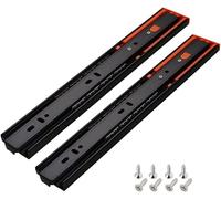 Guías para Cajones Push To Open 250mm 300mm 500mm Guías Correderas para Bandeja Portateclados Extraible Guías Correderas para Armario Guía para Cajón De Extracción Total 45Kg 1Par (Size : 25Cm/10in)