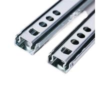 Guías para cajones Riel for minicajón de 17mm ancho, gabinete hierro ultrafino dos piezas, guía ranura deslizante doble dirección(10 inch 246mm)