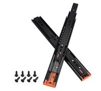 Guías para Cajones sin Tirador con Apertura por Presión, Rieles con Rodamientos de Bolas de Extensión Total de 250 300 350 400 450 500 550 600 mm(10in (250mm))