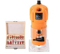Guías rectas Máquina cortadora, ranuradora for carpintería, máquina de grabado multifunción, recortadora for carpintería, 470W, 2800r/min fresas de carburo de tungsteno