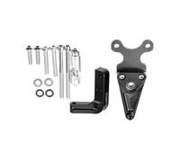 GUICFRF Estabilización Accesorios De Motocicleta Amortiguadores De Dirección Estabilizar Soporte Buffer Kit De Montaje para CBR650R 2019-2023 2020 2021 2022(Fixed Bracket Black)