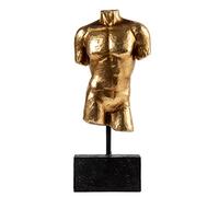 Guichifun Esculturas para decoración del hogar, Busto Masculino, Figura Decorativa de Resina, Figuras Decorativas Doradas Modernas, Escultura de Arte para el hogar, Regalos de cumpleaños para Hombres
