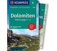 Guida escursionistica n. 5780. Dolomiten Höhenwege 1-3. Con Carta geografica ripiegata: mit Extra-Tourenkarte Maßstab 1:50.000, GPX-Daten zum Download