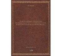 Guide des aspirants aux fonctions de commissaire de police et d'inspecteur spécial de police des che