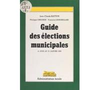 Guide Des Élections Municipales : À Jour Au 15 Janvier 1989 (ebook)