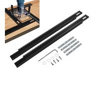 Guide Rail Bracket Set - Adjustable Backed Support Rails, Woodworking Trim Milling Tool | Multi Function Engraving Machine Accessory, 40 60 80cm System For DIY Workshop Use