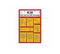 Guide to HVAC Basics Poster - Heating & Cooling System Diagram, Educational Wall Art Canvas Print for Engineering Students & Techs(Unframed,08x12inch(20x30cm))