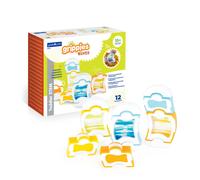 Guidecraft Grippies Waves - Set de 12 piezas: Juego de construcci n magn tico STEM para ni os peque os, juguetes educativos y de aprendizaje