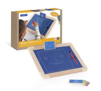 Guidecraft Magna Tablet Deluxe con 10 tarjetas de dise o de doble cara: tablero de trazado para ni os en edad preescolar, aprendizaje STEM y jugu