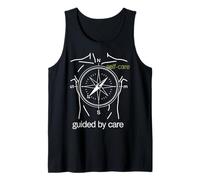 Guided by Care Brújula Diseño de autocuidado Camiseta sin Mangas