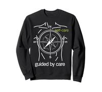 Guided by Care Brújula Diseño de autocuidado Sudadera