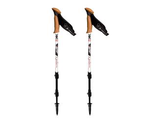 Guidetti - Bastones de senderismo/trekking - GR20® de Aluminio - Blanco Blanco one size