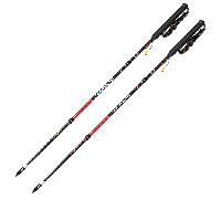 Guidetti - Bastones de trail/running - Silver Aéro - Talla 125 cm - Rojo Rojo 125 cm