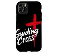 Guiding Cross Cruz Roja Cristiana Inspiración Fe Artwork Carcasa para iPhone 11 Pro