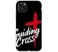 Guiding Cross Cruz Roja Cristiana Inspiración Fe Artwork Carcasa para iPhone 11 Pro Max