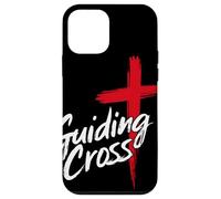 Guiding Cross Cruz Roja Cristiana Inspiración Fe Artwork Carcasa para iPhone 12 mini