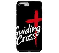 Guiding Cross Cruz Roja Cristiana Inspiración Fe Artwork Carcasa para iPhone 7 Plus/8 Plus