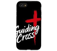 Guiding Cross Cruz Roja Cristiana Inspiración Fe Artwork Carcasa para iPhone SE (2020) / 7 / 8