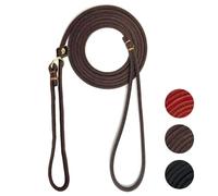 Guiding Star Correas deslizantes para Perros, Correa de Cuero para Perros pequeños y medianos, Correa Deslizante Ajustable, Correa Suave y Larga para Perros, Correa de Entrenamiento para Perros