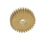 GuidNaurys 0,7 módulo 60T engranaje recto de latón 0,7 M 60 dientes engranaje de transmisión cilíndrico 5mm de espesor dientes rectos piñón plano cremallera(19mm bore)
