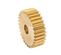 GuidNaurys 0,7 módulo de engranaje cilíndrico plano de cobre 43 dientes piñón de dientes rectos 5mm de espesor 0,7 M 43T rueda de engranaje de piñón cremallera(16mm bore)