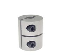 GuidNaurys 1 Uds D20L25 abrazadera del acoplador del eje rígido acoplamiento del servomotor paso a paso 3mm 4mm 5mm 6mm 6,35mm 8mm 10mm de diámetro Conexión de ejes(6.35x8mm)