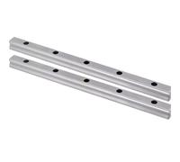 GuidNaurys 2 uds 20mm de ancho carril cuadrado HGR20 carril guía lineal cuadrado 17,5mm altura 60mm agujero espacio carril deslizante for pistas de carpintería Deslizante(1000mm 39.37" long)