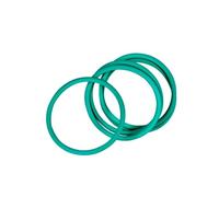 GuidNaurys 5 uds junta tórica verde 3,53mm CS junta de sellado de goma de flúor 3,53mm diámetro de alambre FKM O arandelas de anillo resistentes al desgaste Junta con fugas(50.39mm ID)