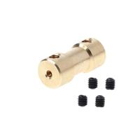 GuidNaurys Acoplador de eje de cobre for Motor de PC, acoplador de 20mm de longitud, 2mm, 3mm, 4mm, 5mm, adaptador de funda de conector de orificio, 1 ud. Conexión de ejes(3.17mm to 5mm)
