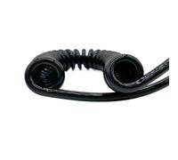 GuidNaurys Cable de resorte telescópico en espiral de 6 núcleos, 17 AWG, longitud flexible y elástica for uso versátil. Cable retráctil(Stretch 3 meters)