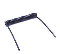 GuidNaurys Cable elástico en espiral de 2 núcleos con resorte de 1,25 metros for una conectividad flexible Cable retráctil(18AWG 0.75mm)