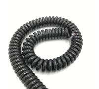 GuidNaurys Cable espiral de resorte de 4 núcleos, 17 AWG, 1,0 mm², alambre de tracción for mayor flexibilidad y rendimiento Cable retráctil(Stretch 2 meters)