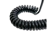 GuidNaurys Cable telescópico en espiral de 7 núcleos de 18 AWG con diámetro exterior de 9,5 mm y resorte. Cable retráctil(Stretch 9 meters)