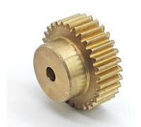 GuidNaurys Engranaje cilíndrico de cobre de 0,6 m y 83 dientes, módulo 0,6, dientes rectos 83T, diámetro de 51 mm, espesor de 10 mm, tornillo M3 Cremallera(6.35mm bore)