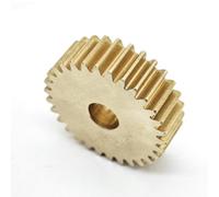 GuidNaurys Engranaje cilíndrico de latón de 0,7 módulos, piñón de 48 dientes, engranaje recto plano de 5mm de espesor, piñón de dientes rectos de 0,7 M 48T cremallera(19mm bore)