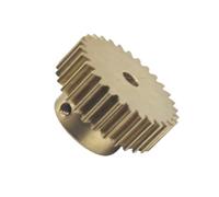 GuidNaurys Engranaje cilíndrico escalonado de cobre de 0,6 m y 47 dientes, módulo 0,6, engranaje recto con piñón de transmisión de dientes rectos escalonados. Cremallera(7mm bore)