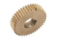 GuidNaurys Engranaje de cobre de 0,6 m y 50 T, módulo 0,6, 50 dientes, orificio en forma de D, piñón de dientes rectos, diámetro de 31,2 mm, grosor de 5 mm. Cremallera(5x4.5mm D bore)